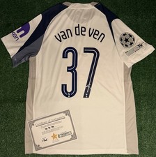 Micky Van De Ven Signed Tottenham 25/26 UCL Shirt with EXACT VIDEO PROOF & COA