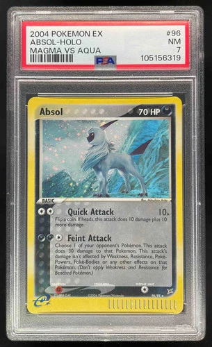 2004 Pokemon EX Team Magma vs Team Aqua #96/95 Absol PSA 7
