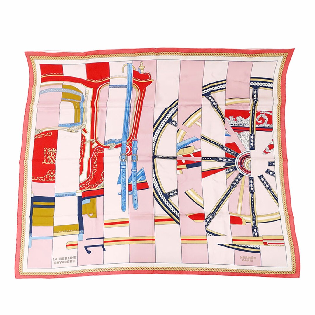 Hermes La Berline Bayadere Silk Scarf Carre90 Carriage Design for Women  