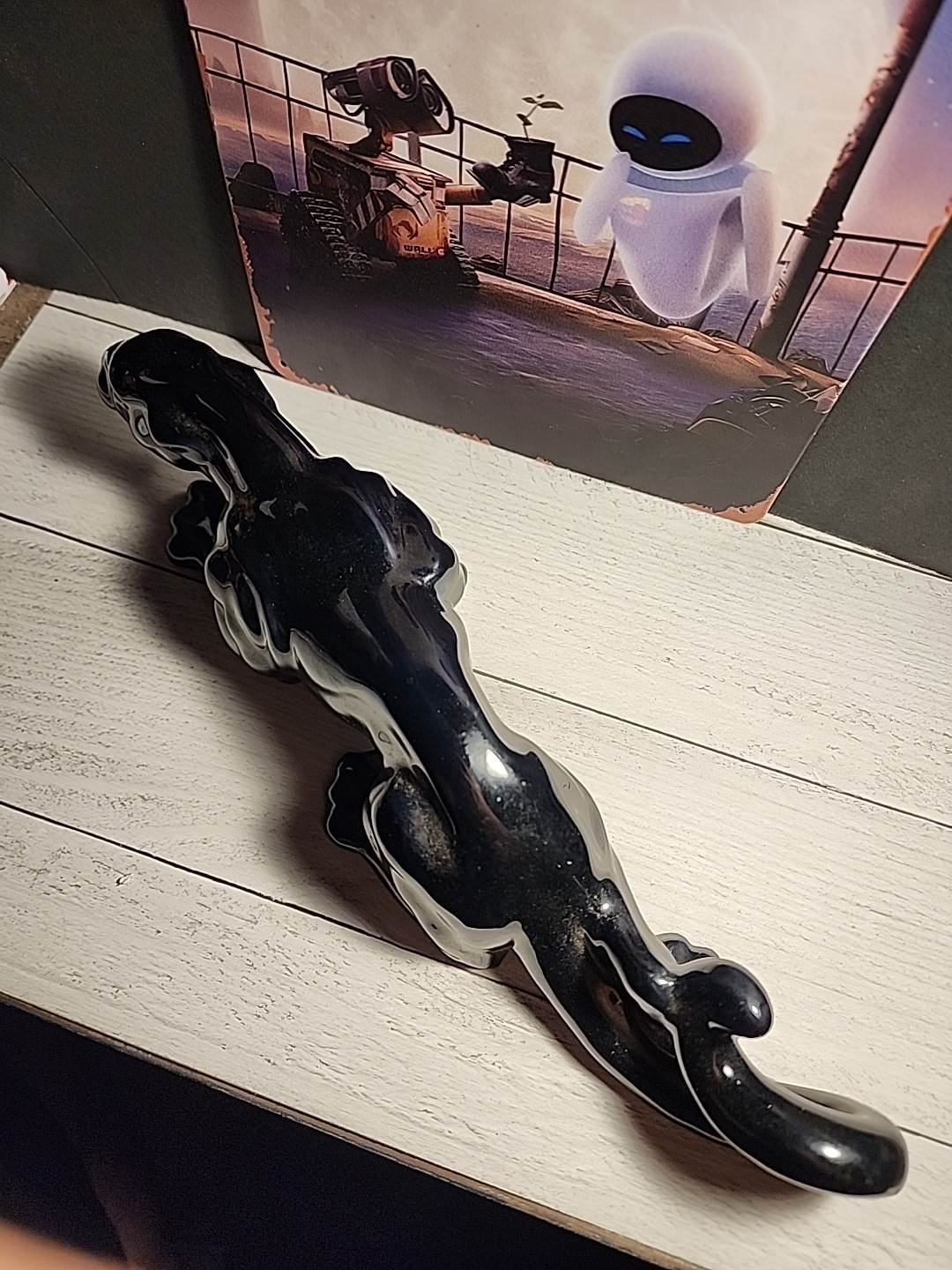 Vintage Hagger Stalking Black Panther Ceramic Mid Century Modern Pottery 13" thumbnail 4