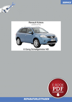 PDF Renault Koleos (2008-2015) Werkstatthandbuch 6 Gang Schaltgetriebe ND