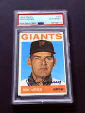 Don Larsen Signed Autograph 1964 Topps #513 PSA DNA