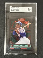 Hank Aaron 2021 Topps Gallery Of Heroes Braves SGC 5 GOH-23