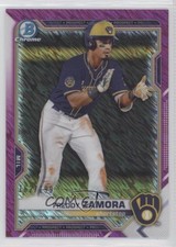 2021 Bowman Chrome Prospects Fuchsia Shimmer Refractor /199 Freddy Zamora 11y7