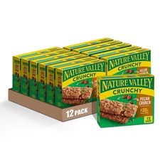 Nature Valley Crunchy Pecan Granola Bars 12 Count Healthy Snack Bars