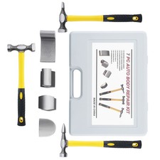 7pc Car Body Repair Tool Kit Panel Beating Hammer Dolly Set Steel Fiberglass 7pc Car Body Repair Tool Kit Panel Beating Hammer Dolly Set Steel Fiberglass