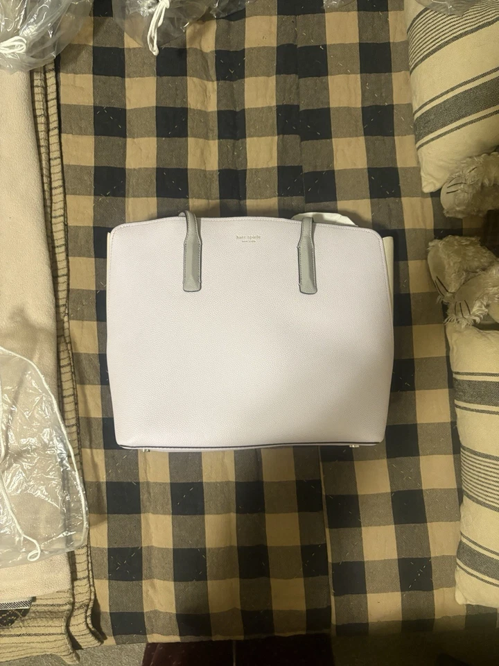 Bolso de Mano Kate Spade Margaux Grande de Hombro Lila con Luz de Luna Nuevo con Etiquetas Foto 2 de 4