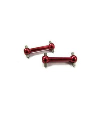 ROTE ALUMINIUM TUNING ANTRIEBSKNOCHEN F. TAMIYA TT-01 & TT-02 (2ST.) # TT-015RD