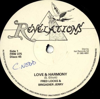 Fred Locks - Love & Harmony / Joy & Harmony, 12", (vinile) | eBay