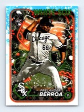 #H182 2024 Topps Holiday ) Prelander Berroa RC Chicago White Sox