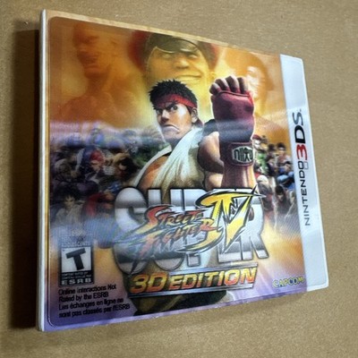 Super Street Fighter IV 3D Edition Nintendo 3DS Lenticular Slipcover New Sealed