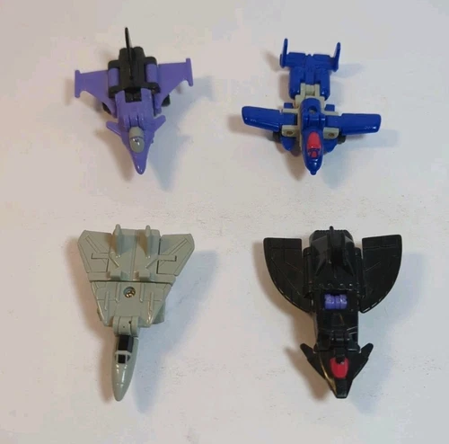 4 Transformers G1 Micromaster NightFlight Gray Jet Air Strike Patrol Whisper