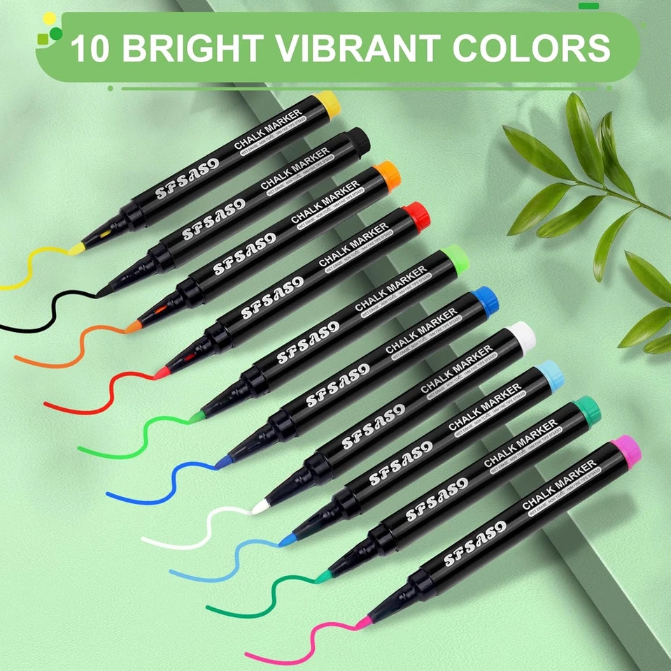 Liquid Chalk Markers for Acrylic Fridge Calendar Planning Board, Clear Glass Dry - Image 2 of 4