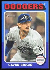 2024 Topps Heritage High Number CAVAN BIGGIO Blue Border SP Card #521