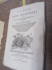 Antique Book Mysteries of the Masons Free Masonry Captain William MORGAN Antique Book Mysteries of the Masons Free Masonry Captain William MORGAN
