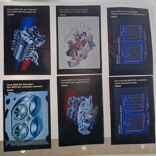 Dia0191/  6 x Negative BMW M3 3.2  Motor