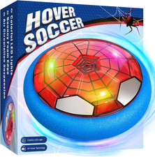 Hover Soccer Ball, Air Floating Soccer with LED Lights Foam Bumper, Indoor Soc