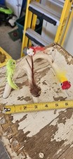 hand tied bass flys mounted on dee antlewrr