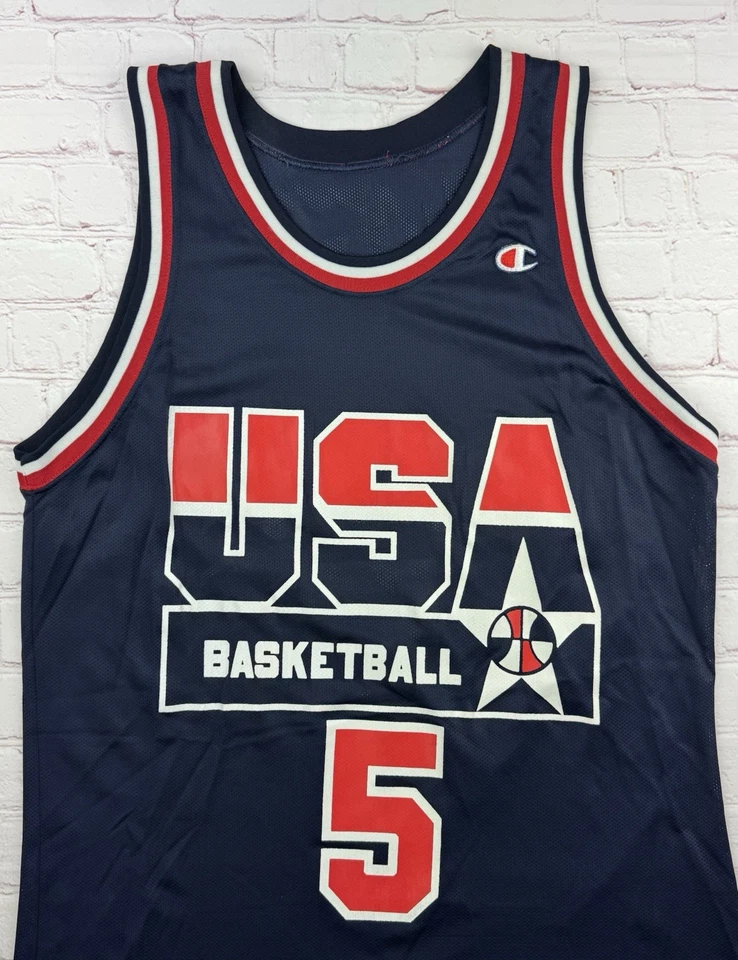 RARE Vintage 90’s Mark Price Champion Jersey Team USA Dream Team - 44 L - MINT! - Image 3 of 4