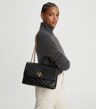 Tory Burch Kira Chevron Convertible Shoulder Bag, Black 595