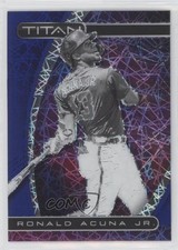 2021 Panini Chronicles Titan Blue Velocity Prizm Ronald Acuna Jr #2 p1b