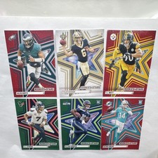 Rookies & Stars NFL Rookie Card Lot 6 Jalen Hurts C.J. Stroud T.J. Watt Ewers