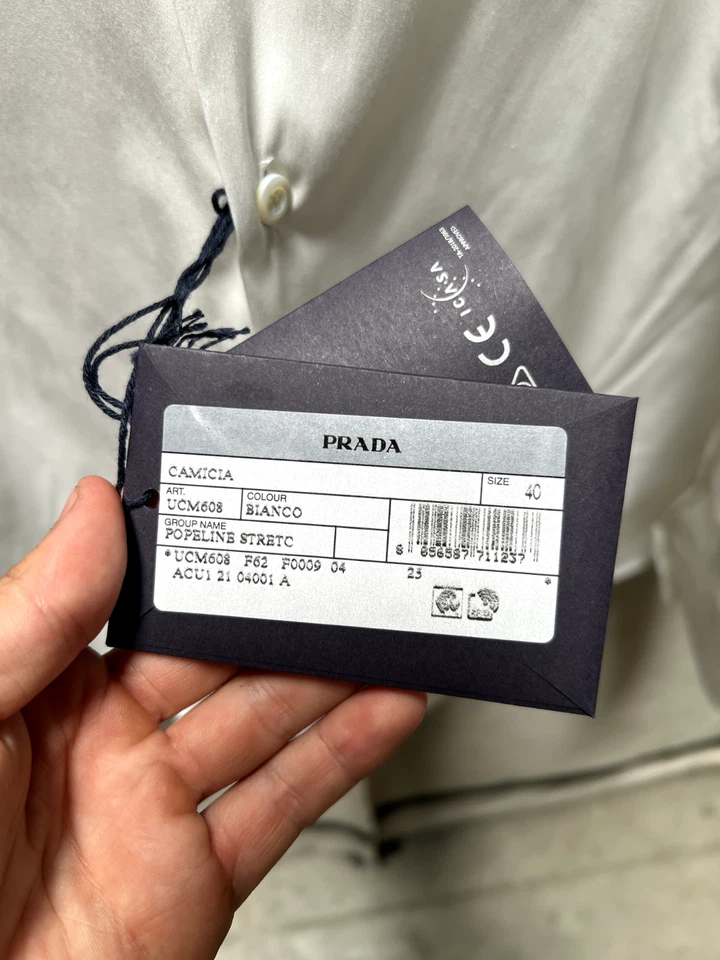 Vestido Prada blanco para hombre, nuevo con etiquetas, talla 40 Foto 3 de 4