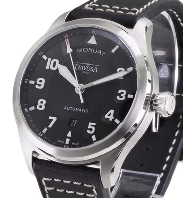 Davosa 44 mm Ø Herren Uhr  Newton Pilot  Automatik  161.585.55 Neu OVP - Bild 1 von 4