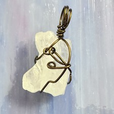 Pendant Handmade Necklace Colorful Beach Sea Glass Wire Wrapped 3035 P