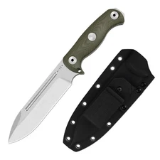 Kizer Drop Bear Fix 7 Fixed Knife AEB-L Blade Micarta Handle Survival Big Size
