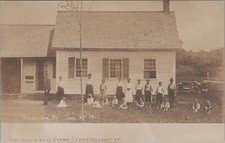 Brookline Vermont VT 1900s School Children Group Portrait Perham RPPC Postcard
