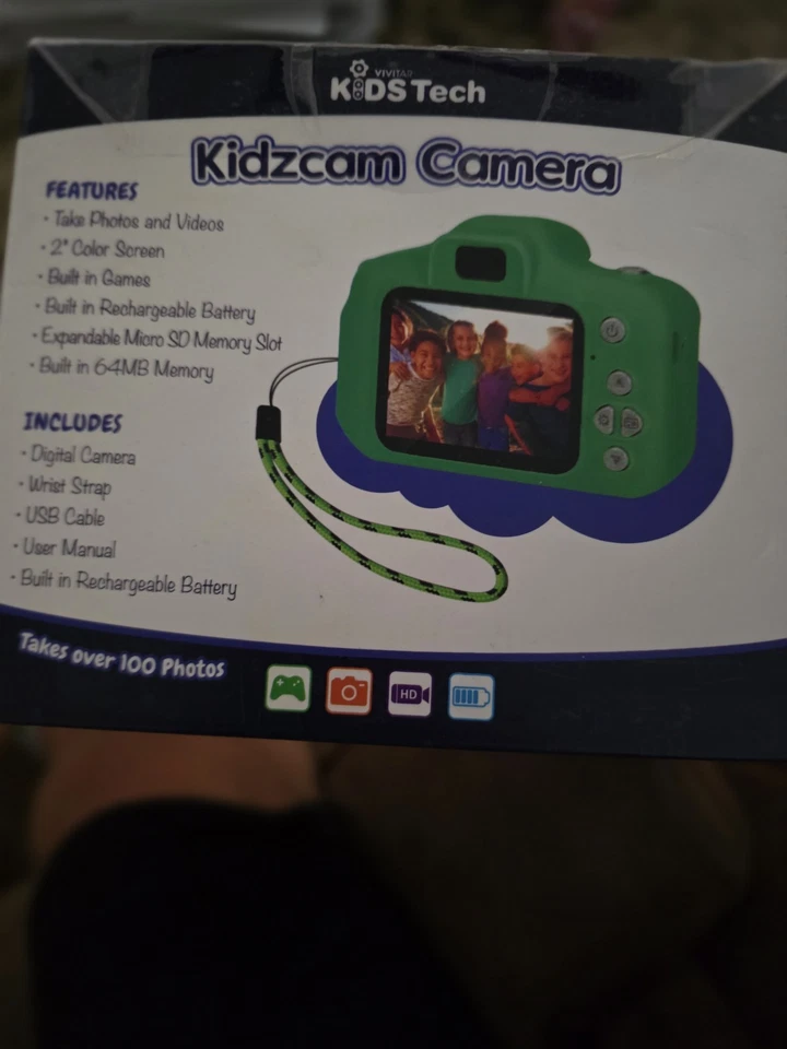 Vivitar 44379A-DINO Kidzcam 8MP Camera for Kids, Dinosaur Cam with 1080p Video - Image 4 of 4