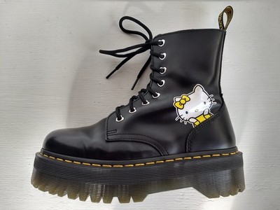 #2 DOC DR MARTENS HELLO KITTY JADON PLATFORM LEATHER BOOTS 2020 EDITION SIZE 5UK