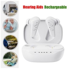JINGHAO Rechargeable Hearing Aid - Auto On/Off, Clear Sound, 16H Working Time