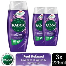 Image of Radox Mineral Therapy Shower Gel with Mood Boosting Fragrance 225ml, 3 Pack