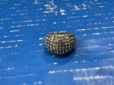 heidi daus clear irradesent swarovski crystal damed ring size 8