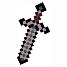 Disguise Minecraft Netherite Sword Costume Accessory, Official Minecraft Plastic