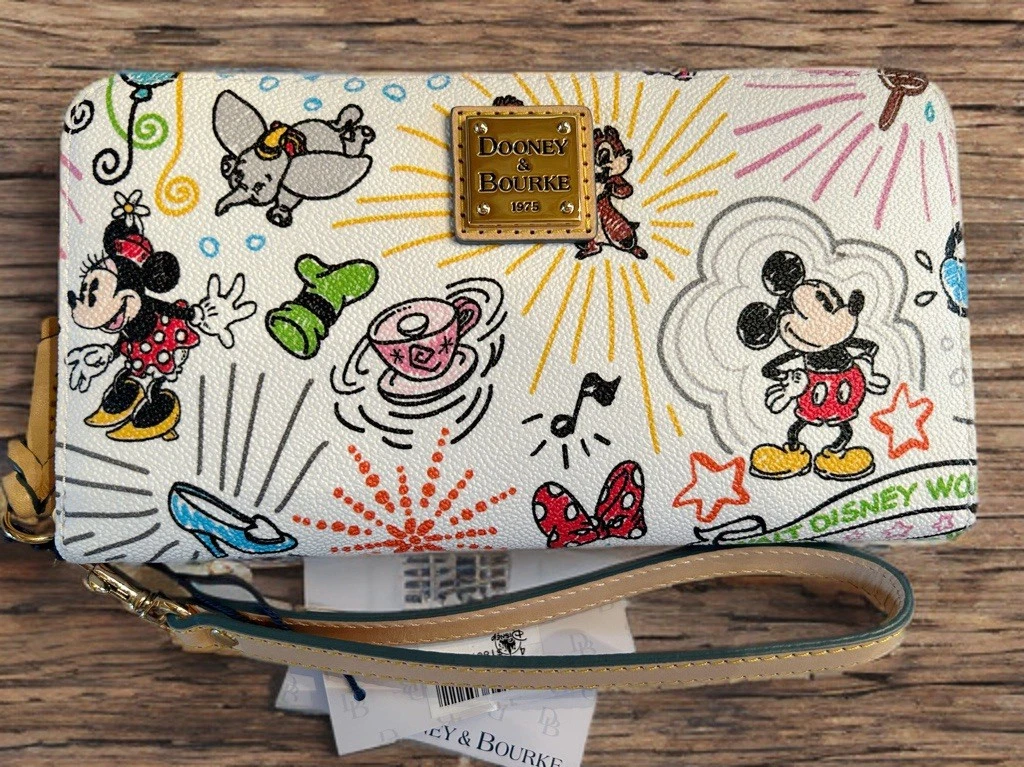DOONEY&BOURKE 海外ディズニー 長財布 ホワイト 白 Dooney & Bourke Mickey Mouse White Disney Handbags (1968-Now) for