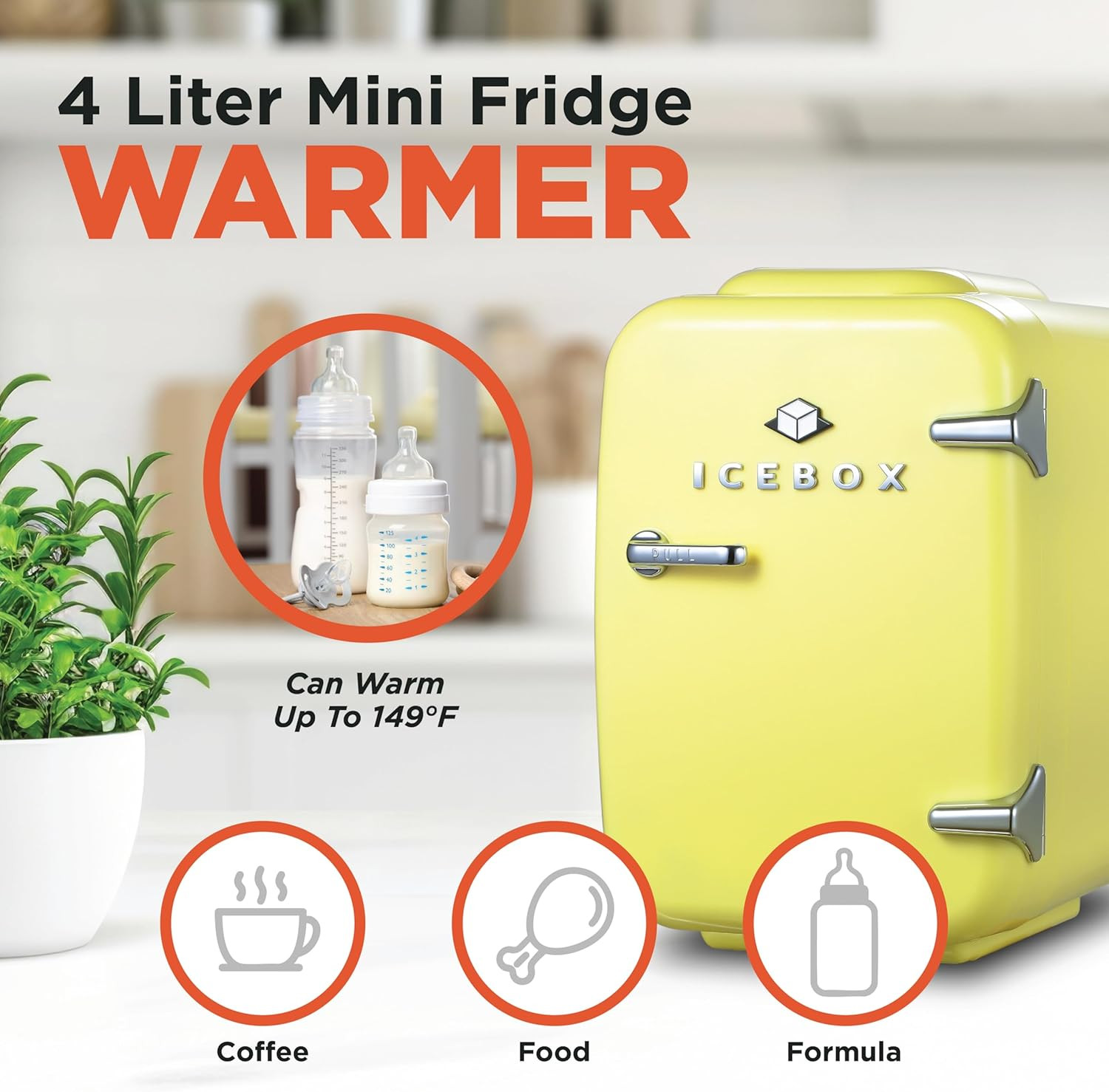 IBMF4SUN Mini Fridge for Bedroom, Skincare Refrigerator, Portable Cooler & Warme