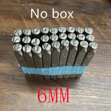 Timbri a Punti Lettere 6-10MM Acciaio Word Punch Sigillo Forniture Durevoli A-Z 27pz/Scatola