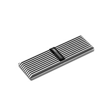 M.2 Heatsink Cooler Aluminum Silver with Silicone Thermal Pad NVMe 2280 SSD