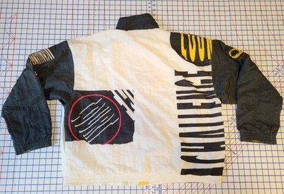 ジャケット・アウター NIKE challenge court 80s 90s Vintage 1990s Nike Challenge Court Tennis Jacket White Black Sz