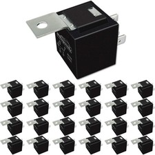 4-Pin 12V Car Relay 40/30A - SPST Auto Switches  Starters, Pack of 25