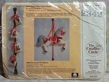 Vintage Creative Circle Embroidery Kit 2342: Baker Bear Spice Sacks. NIP