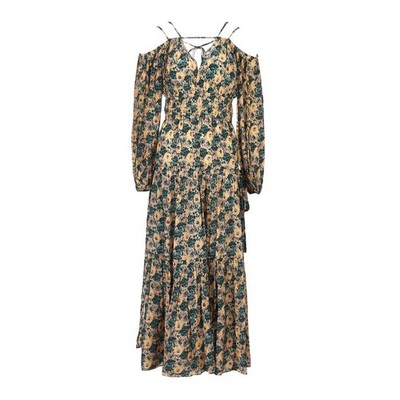 ULLA JOHNSON Damen langes Kleid SP220119 BEG 40559432