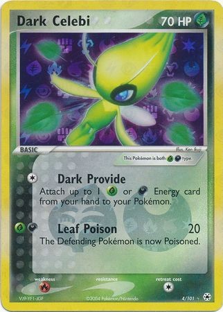 Dark Celebi - 4/101 - Pokemon Ex Hidden Legends Reverse Holo NM