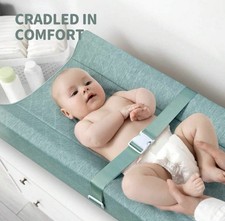 Baby Soft Changing Pad With Washable Cover, For Dresser Top With Strap