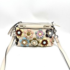 Pre-Owned Fendi Mini By The Way Flowerland Studded Crossbody Bag