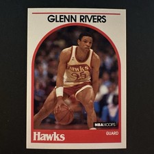 NBA Hoops 1989-90 Base Set Doc Rivers Atlanta Hawks #252 Basketball Card