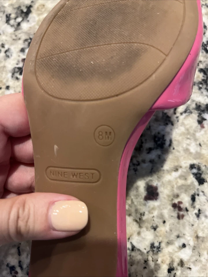 Горки на каблуке для котят Nine West розовые размер 8 М - Изображение 3 из 4